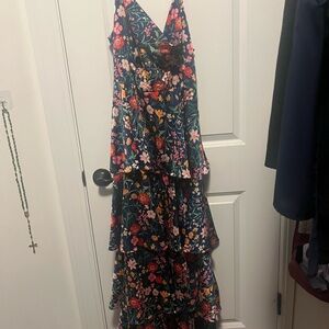 Red Dress Boutique Floral High Low Dress